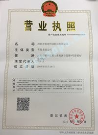 锐奇公司营业执照